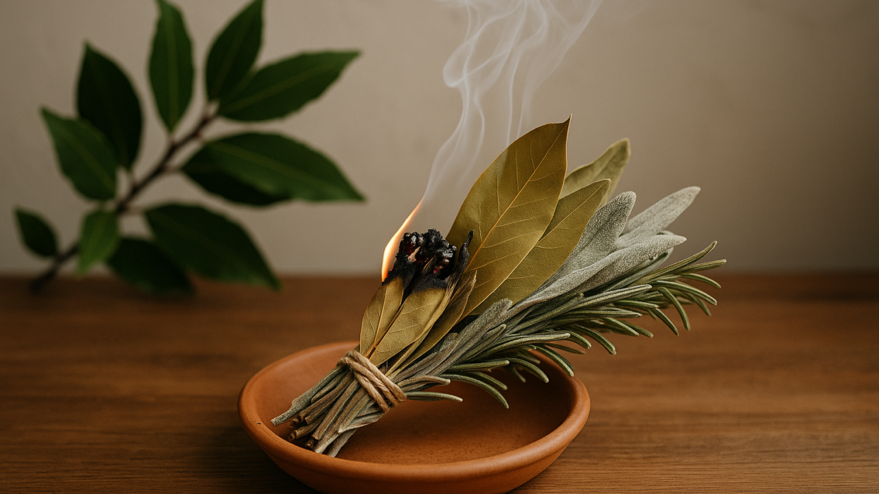 Erbe aromatiche in casa: bruciarle per profumare e purificare (davvero funziona?)