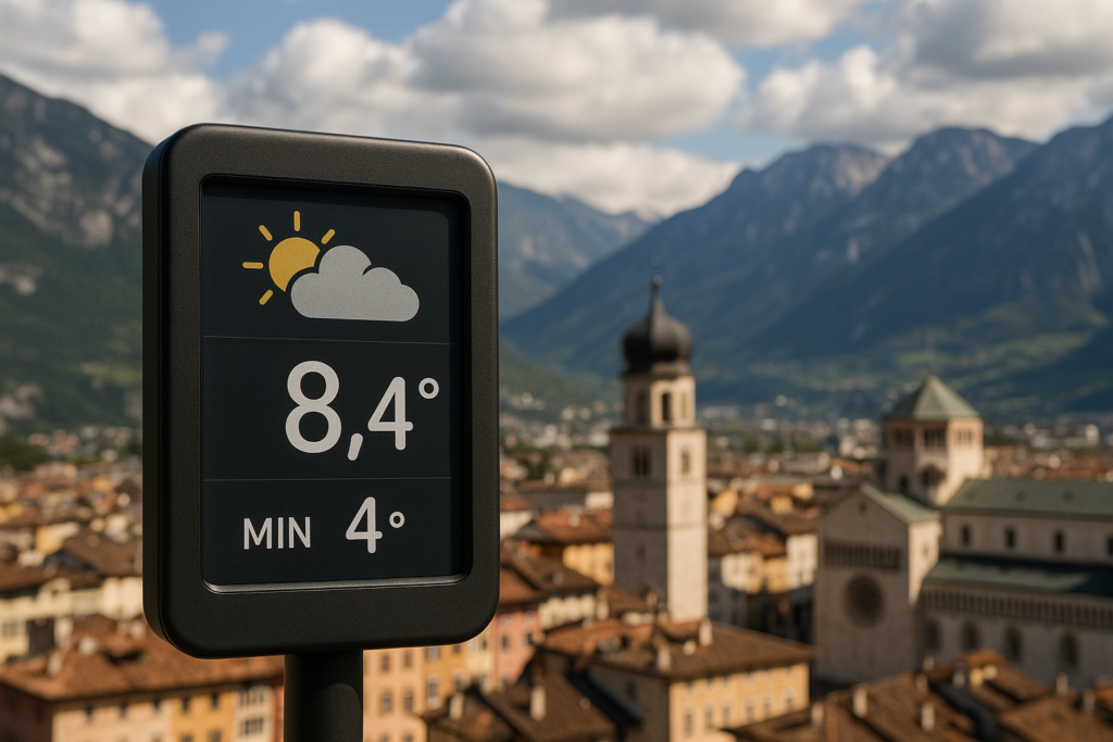 Previsioni meteo Trento: cosa aspettarsi oggi