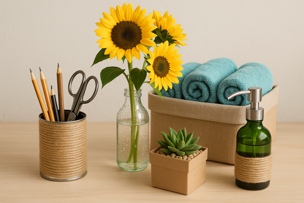 Riciclo creativo in casa: 5 progetti semplici con materiali che hai già