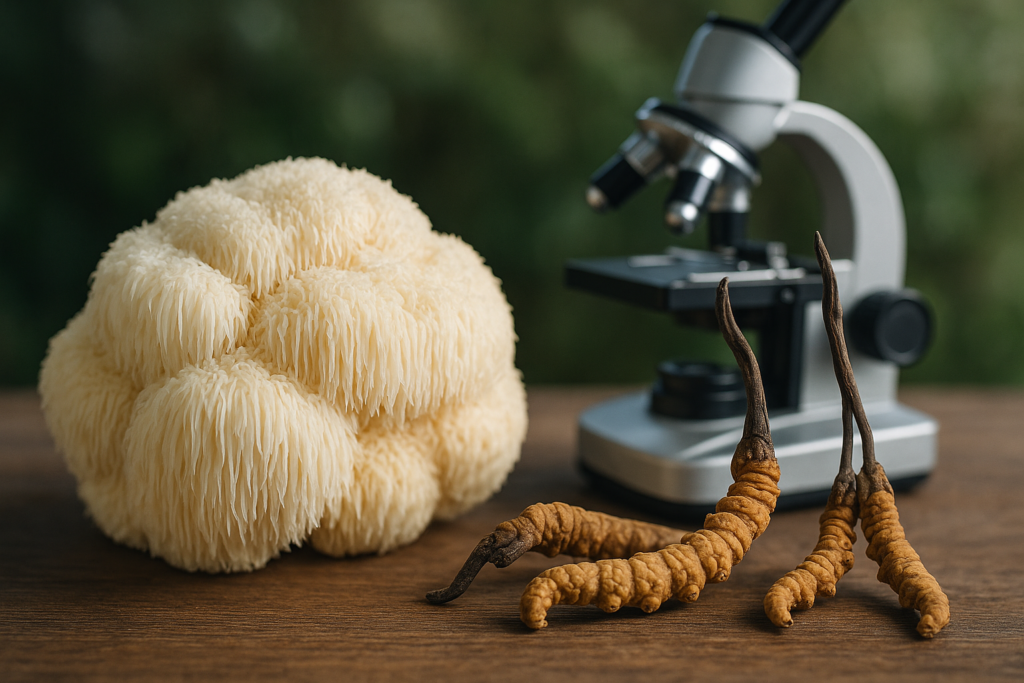 Funghi medicinali: Hericium e Cordyceps, cosa dice la scienza