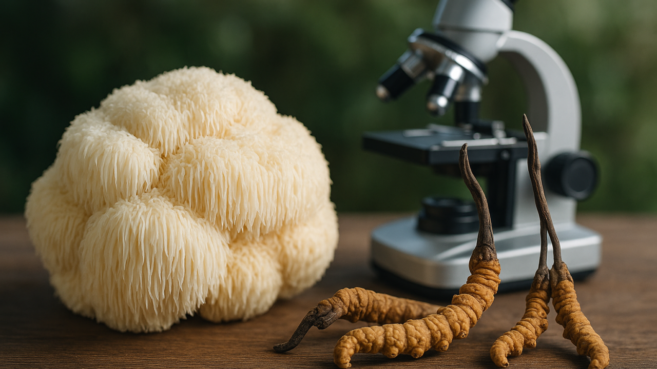 Funghi medicinali: Hericium e Cordyceps, cosa dice la scienza