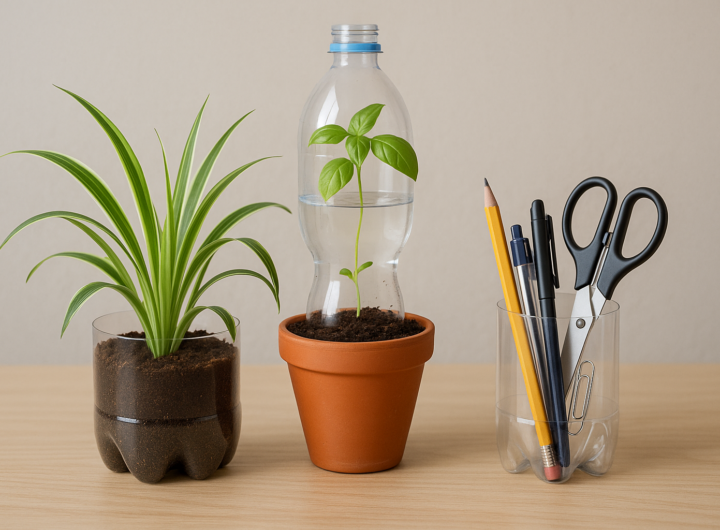 Riciclo creativo: 3 progetti semplici con bottiglie di plastica