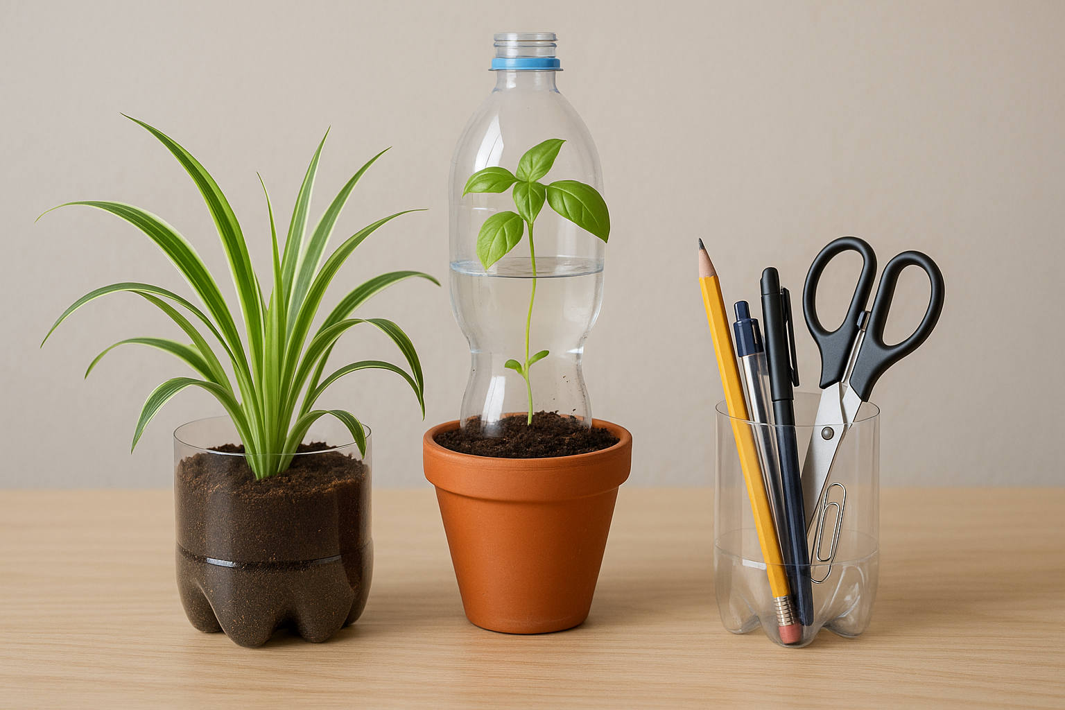 Riciclo creativo: 3 progetti semplici con bottiglie di plastica