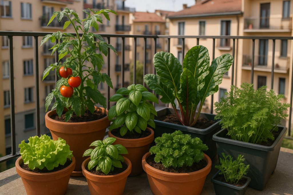 Orto e giardino in balcone: le piante che crescono davvero con poco spazio