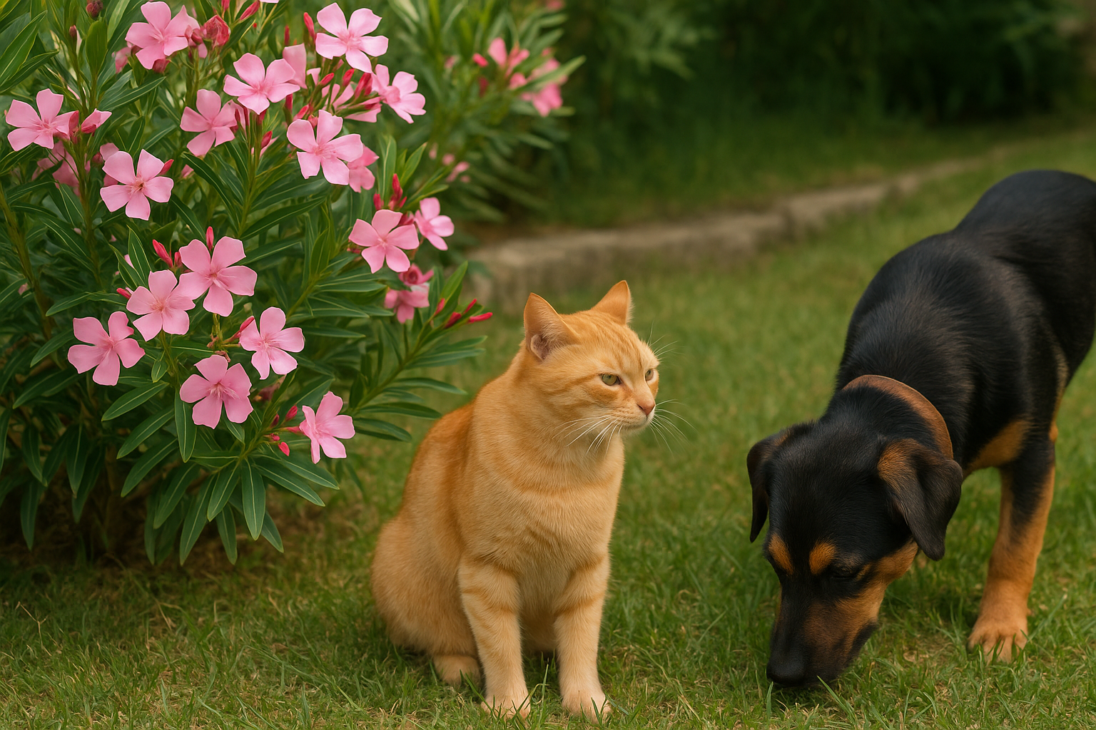 Piante tossiche in giardino: l'oleandro e i pericoli per i tuoi animali domestici (2)