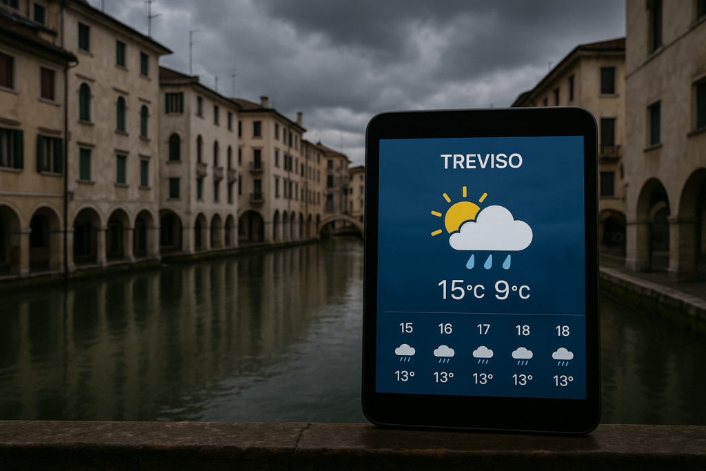 Previsioni meteo Treviso: sole e caldo questa settimana