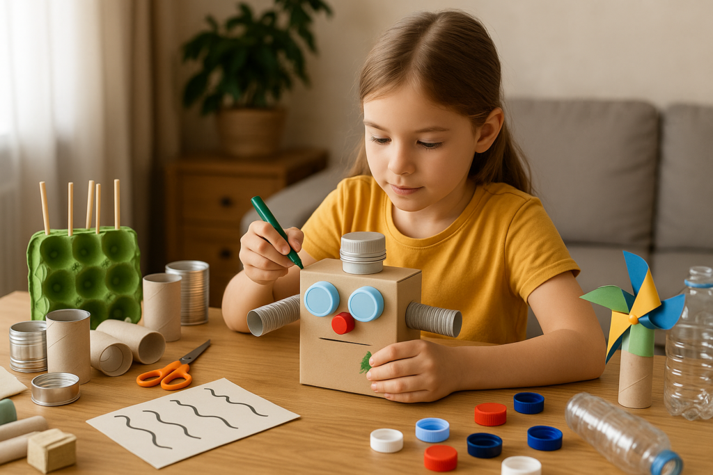 Riciclo creativo: 5 progetti facili da fare con i bambini