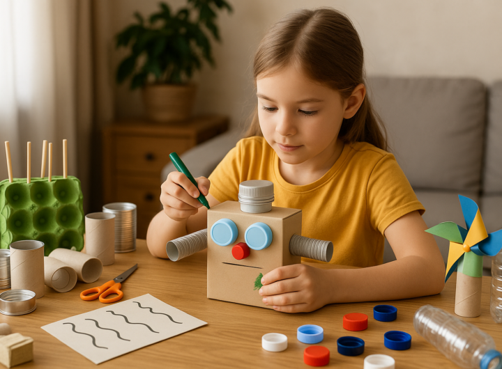 Riciclo creativo: 5 progetti facili da fare con i bambini