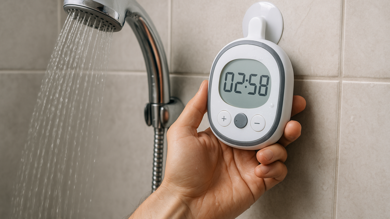 Risparmiare acqua in doccia: il timer che cambia le abitudini
