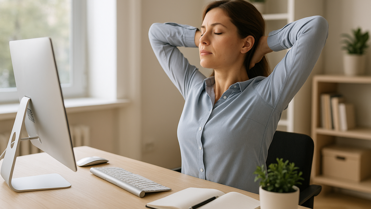 Combattere la sedentarietà da ufficio in 3 minuti: esercizi che funzionano