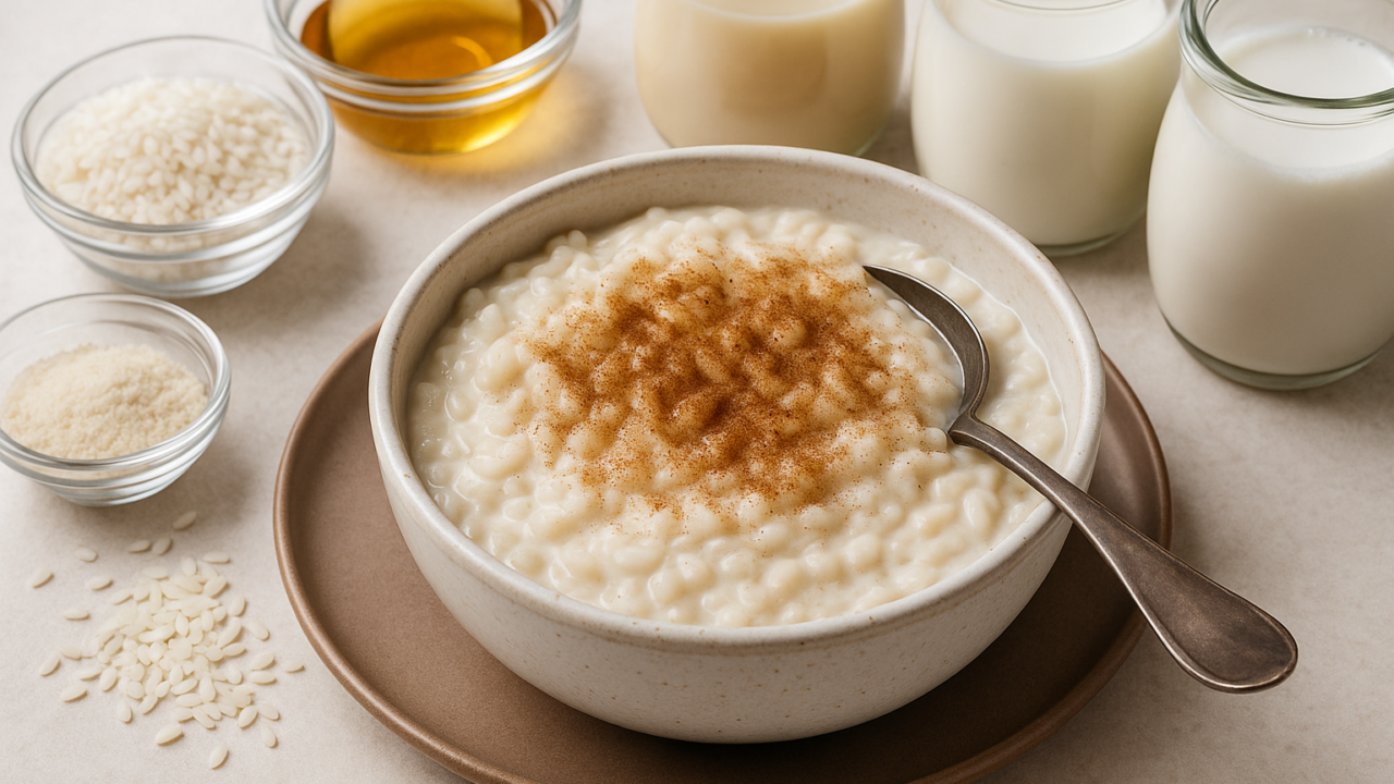 Ricette vegan facili: il rice pudding che funziona davvero