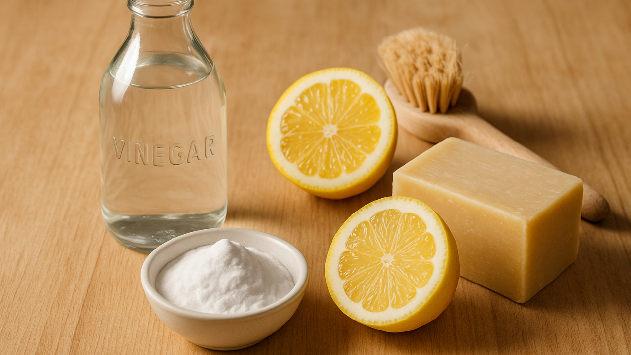 Pulizia della casa senza chimici: 4 ingredienti che bastano
