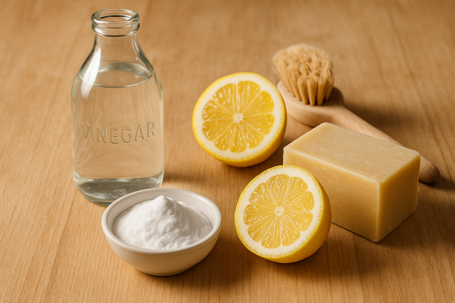 Pulizia della casa senza chimici: 4 ingredienti che bastano