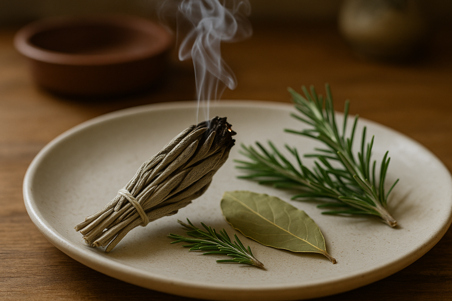 Erbe aromatiche bruciate in casa: dalla purificazione rituale ai benefici reali di alloro, salvia e rosmarino (2)