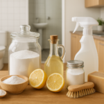 Pulizia della casa con ingredienti che hai già: aceto, bicarbonato, limone