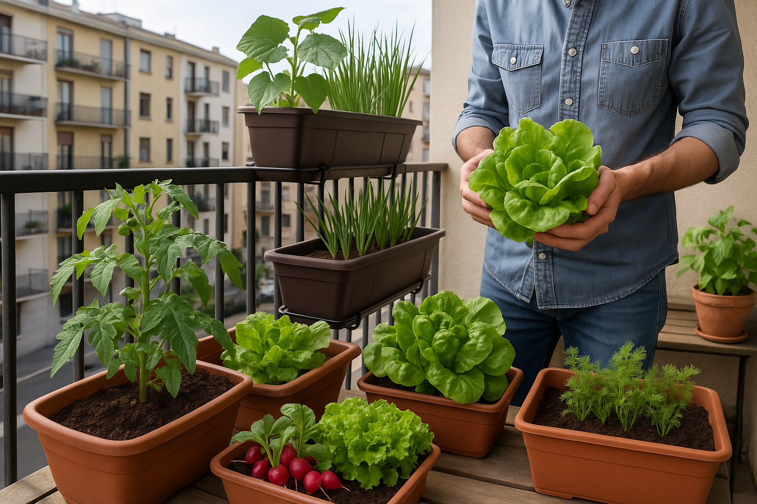 Orto sul balcone 2026: cosa coltivare in 2 metri quadri