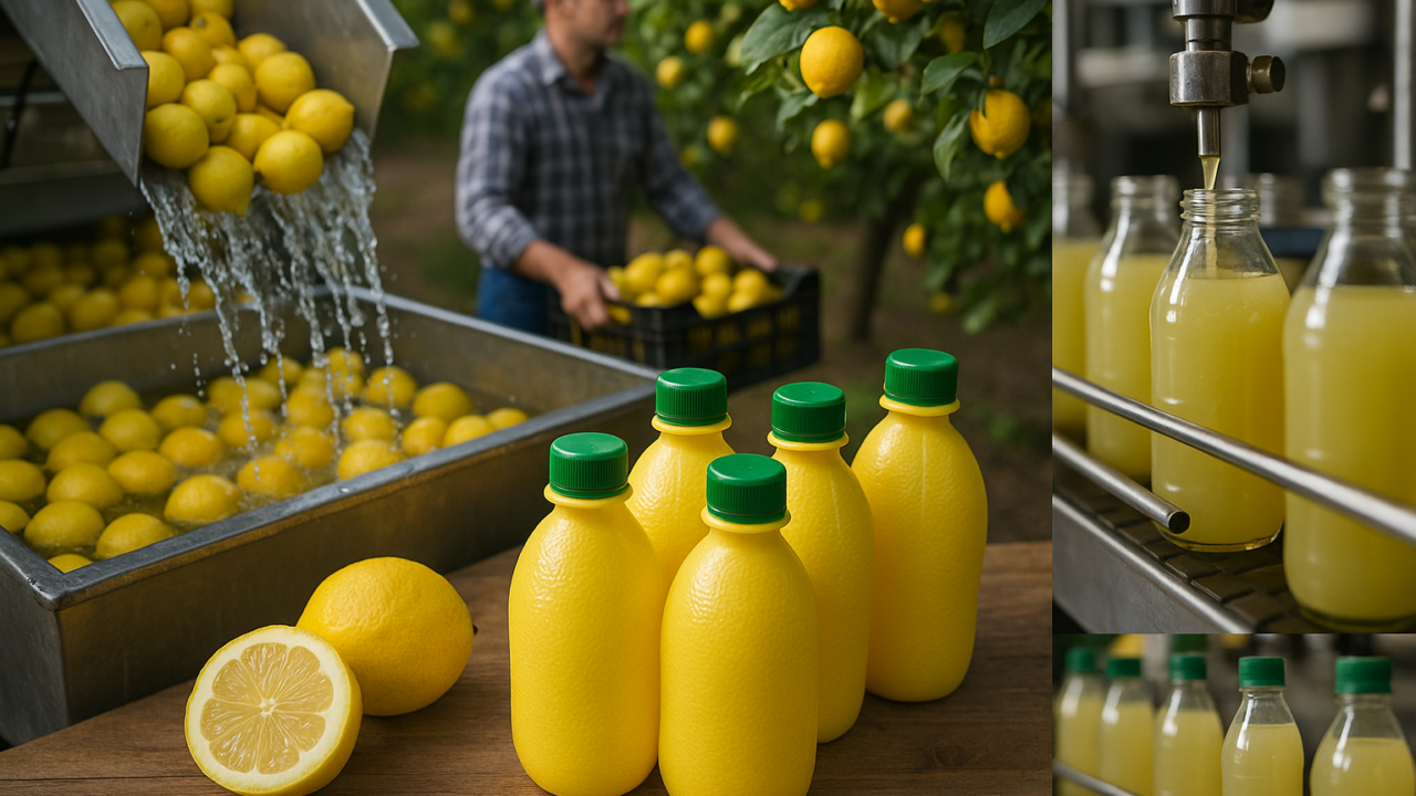 Succo di limone in bottiglietta: da dove viene davvero e cosa c'è dentro