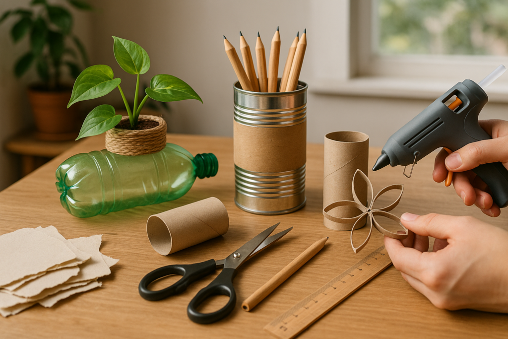 Riciclo creativo: 5 progetti facili con materiali di scarto