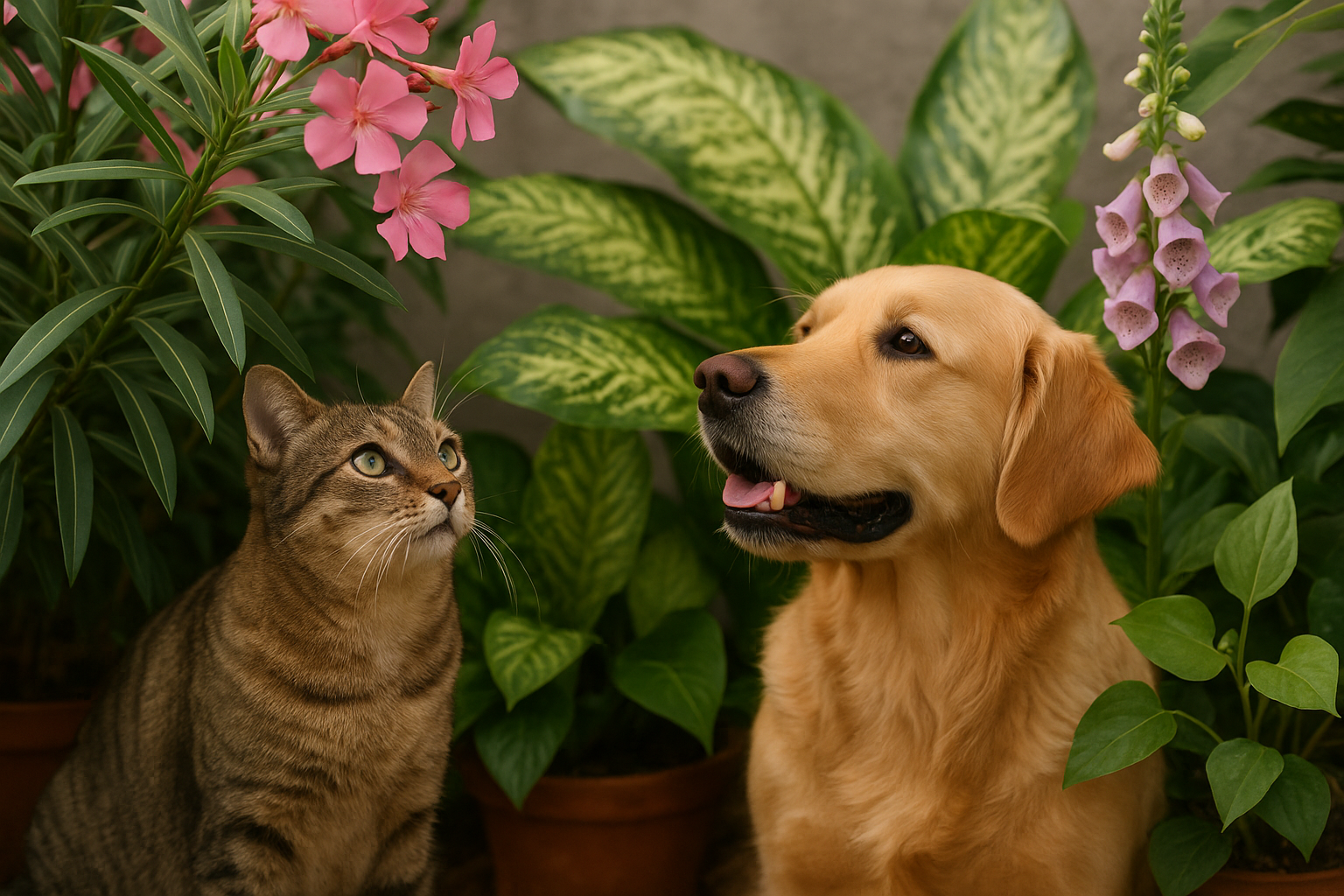piante velenose cani gatti — Piante velenose in giardino: l'oleandro e altri pericoli nascosti per cani e gatti