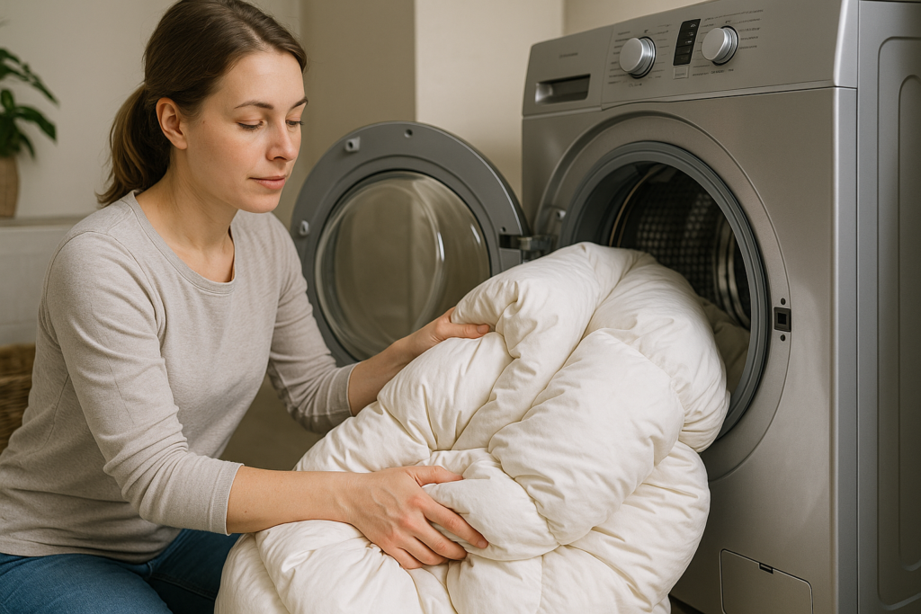 Come lavare il piumino in casa senza rovinarlo: metodo pratico e sicuro