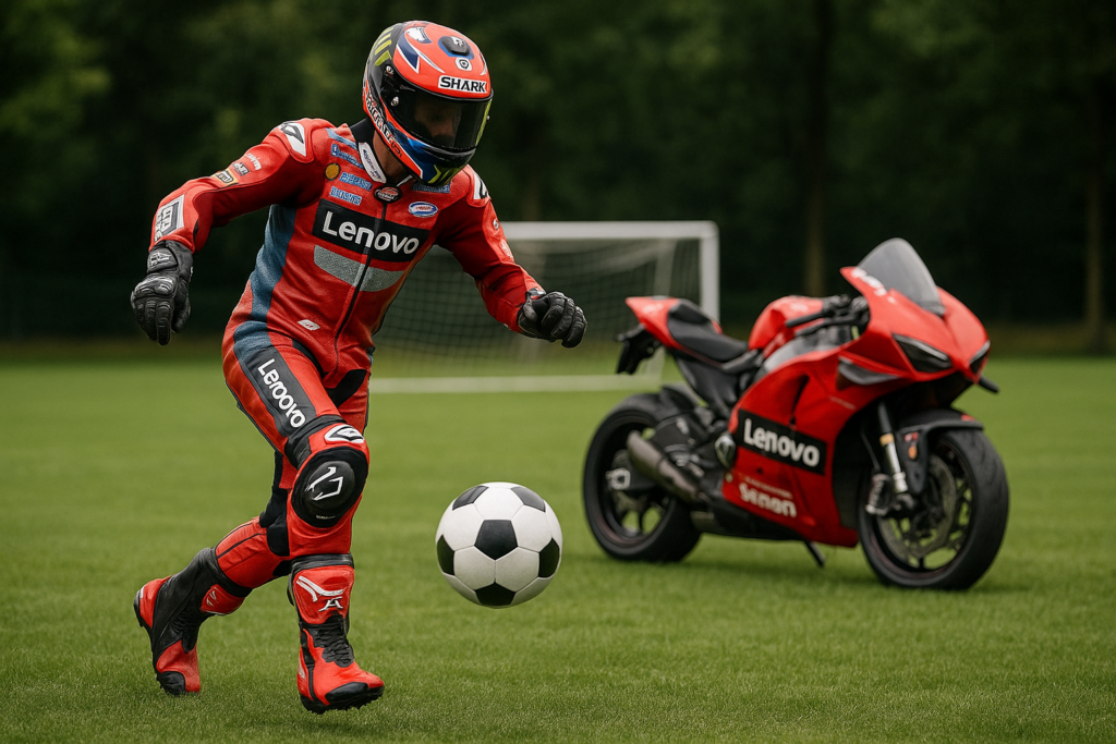 Piloti MotoGP sfidano calcio prima di Misano