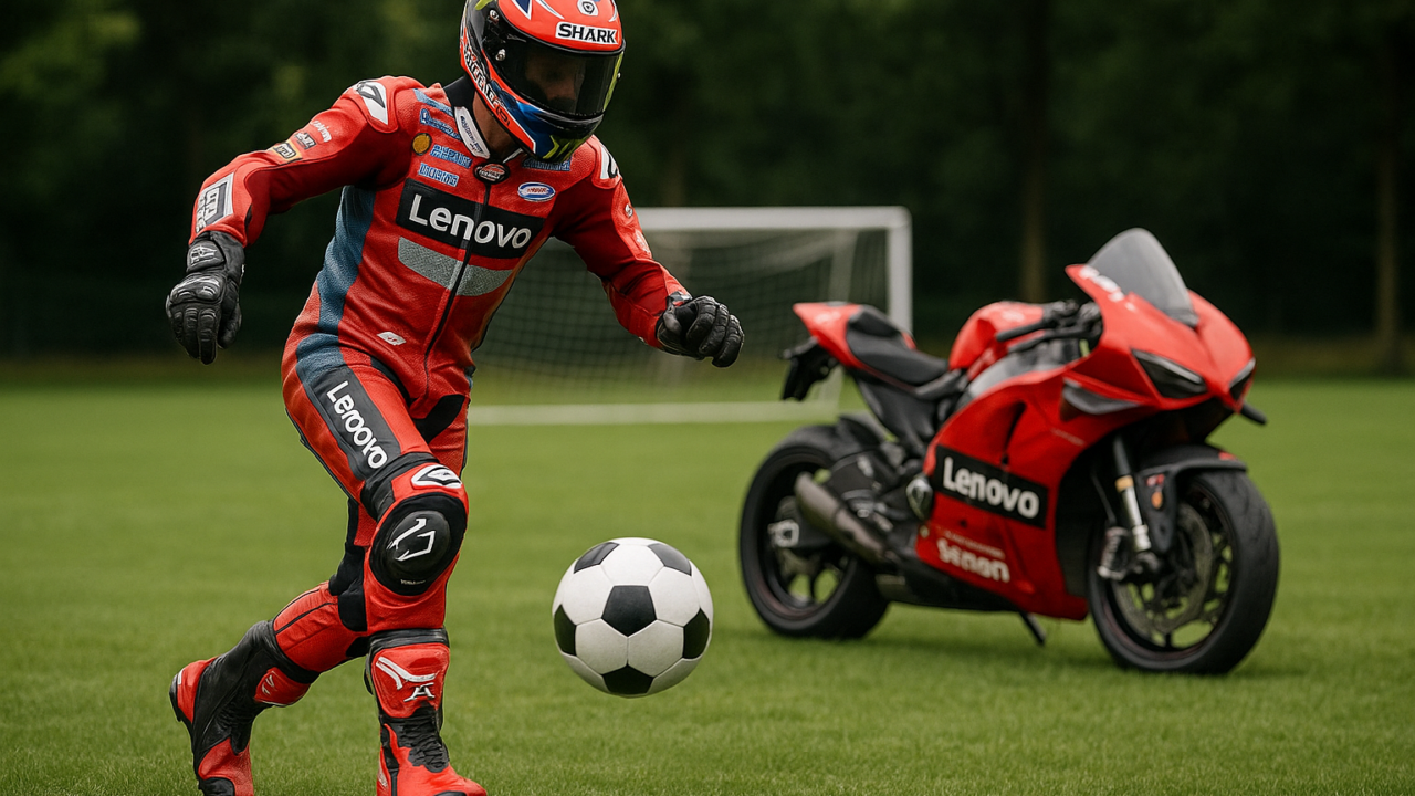 Piloti MotoGP sfidano calcio prima di Misano