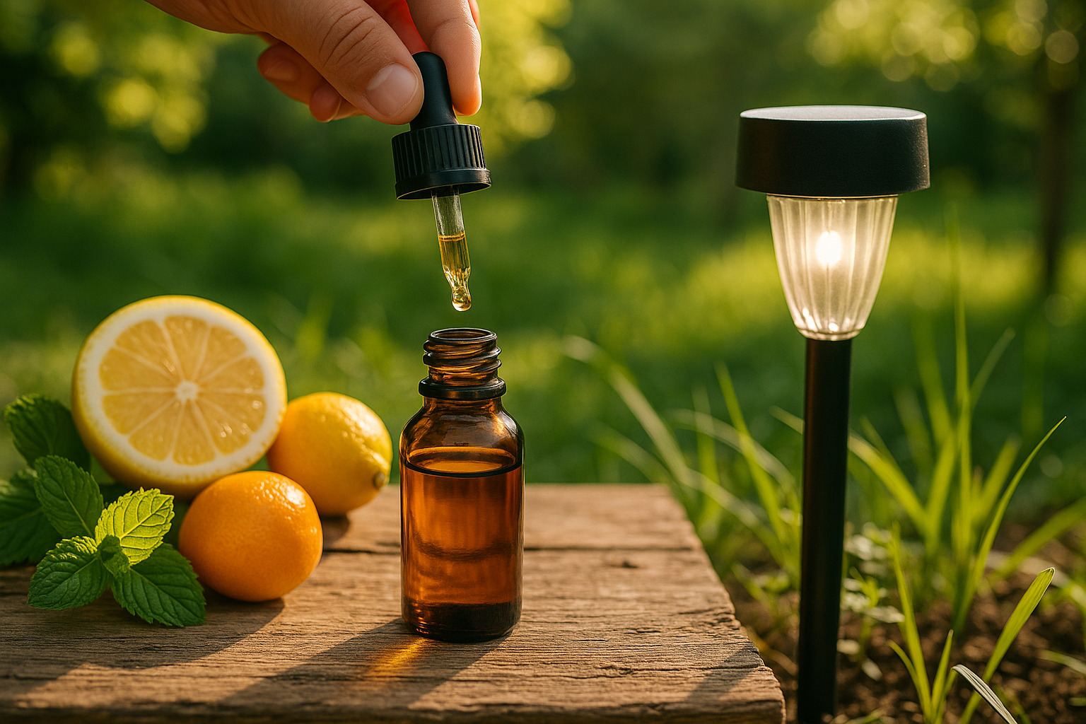 Fai-da-te green per l'estate: profumo con oli essenziali e faro solare da giardino (2)