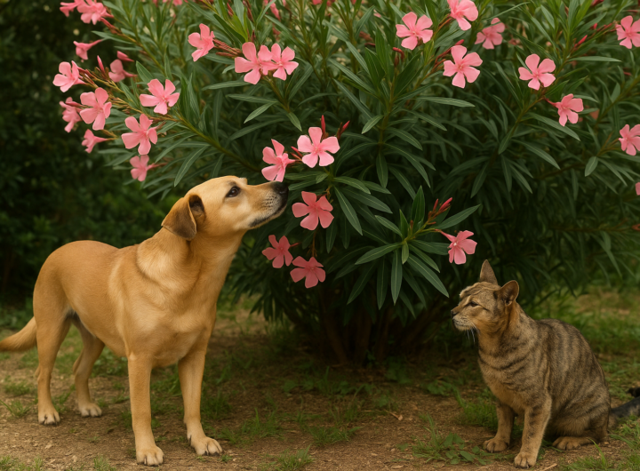 Piante tossiche in giardino: l'oleandro e i pericoli per i tuoi animali domestici