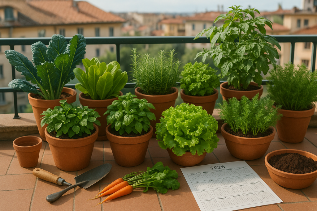 Orto sul balcone o in giardino: iniziare con 5 piante che non muoiono