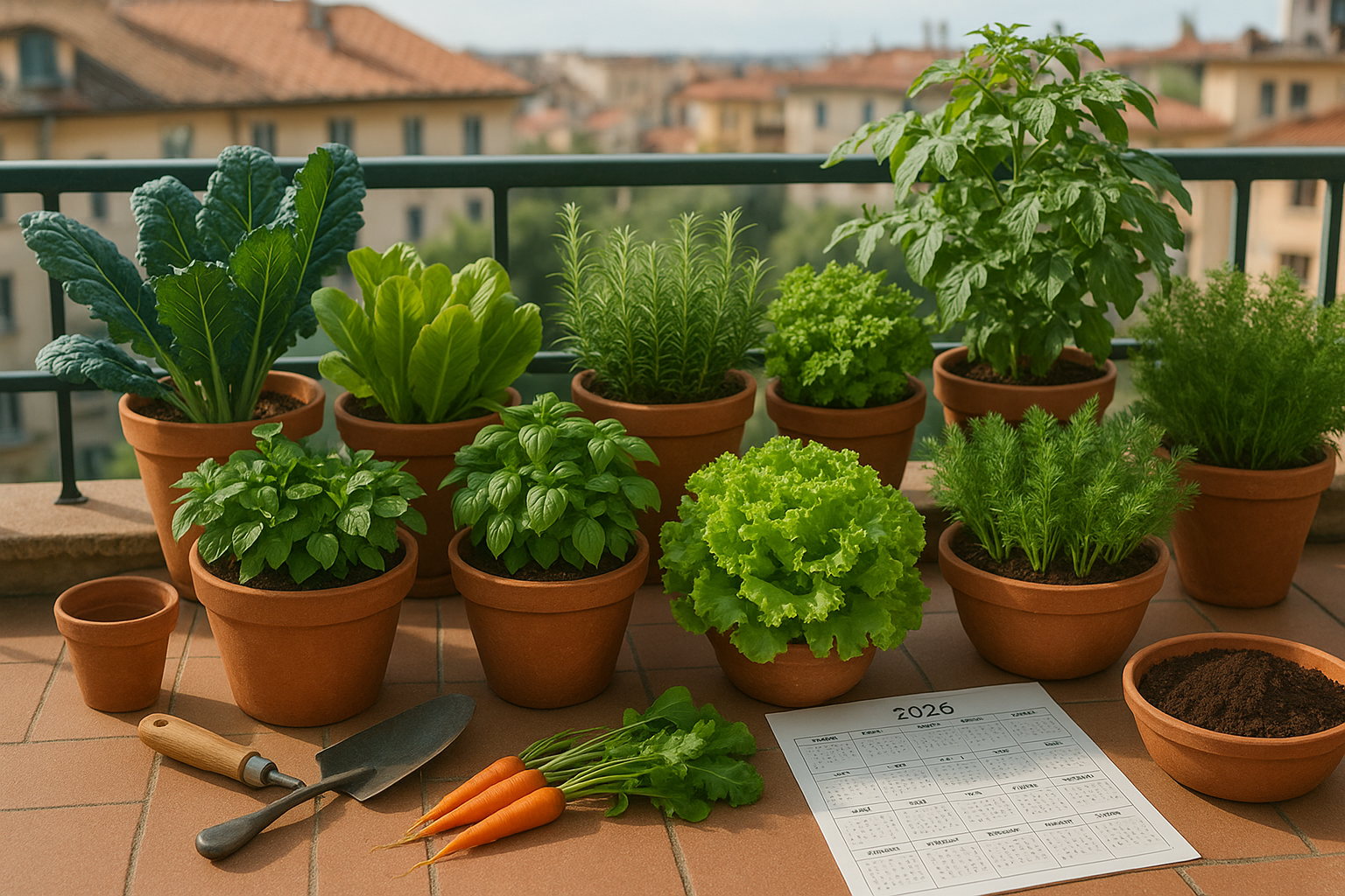 Orto sul balcone o in giardino: iniziare con 5 piante che non muoiono