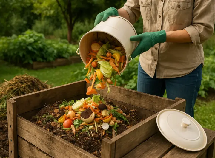 Compostaggio domestico: da rifiuti a terriccio in 3-6 mesi