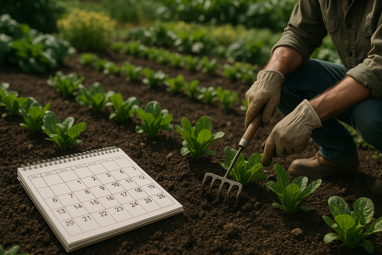 Orto in primavera: il calendario della fertilità per un raccolto abbondante