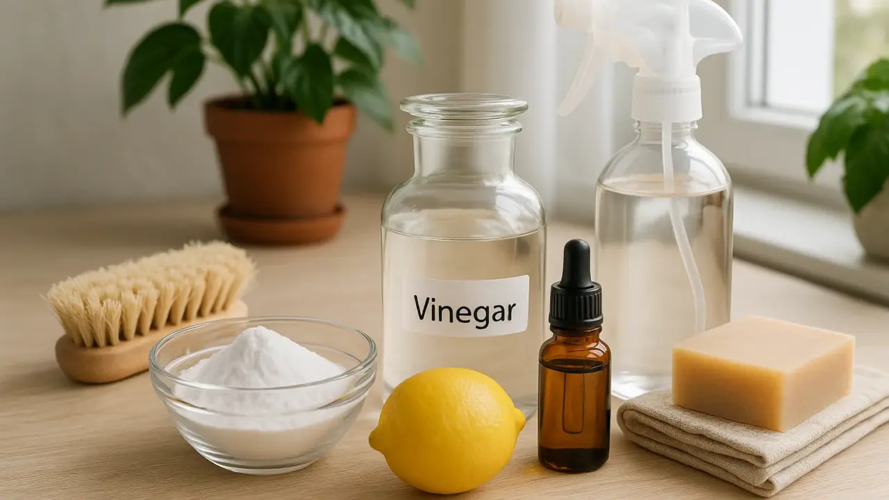 Pulizia ecologica della casa: aceto, bicarbonato e limone al posto dei chimici