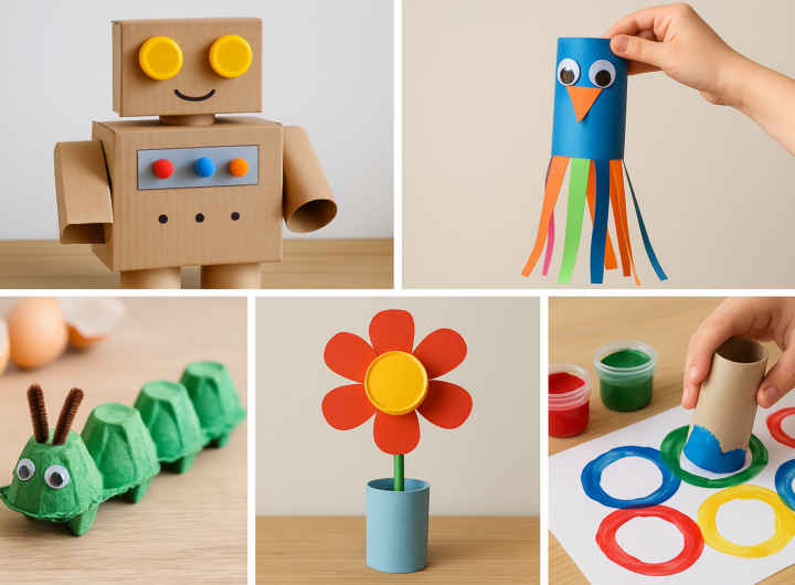 Riciclo creativo: 5 progetti concreti da fare con i bambini questo weekend