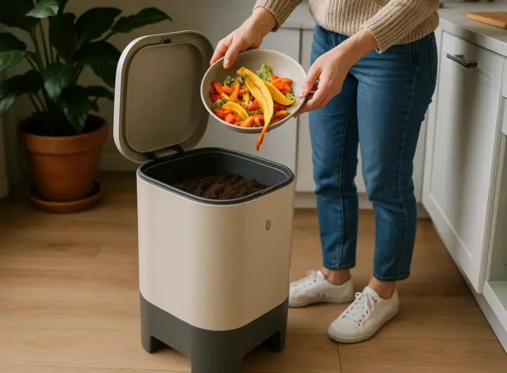 Compostaggio domestico in appartamento: il metodo che non puzza davvero