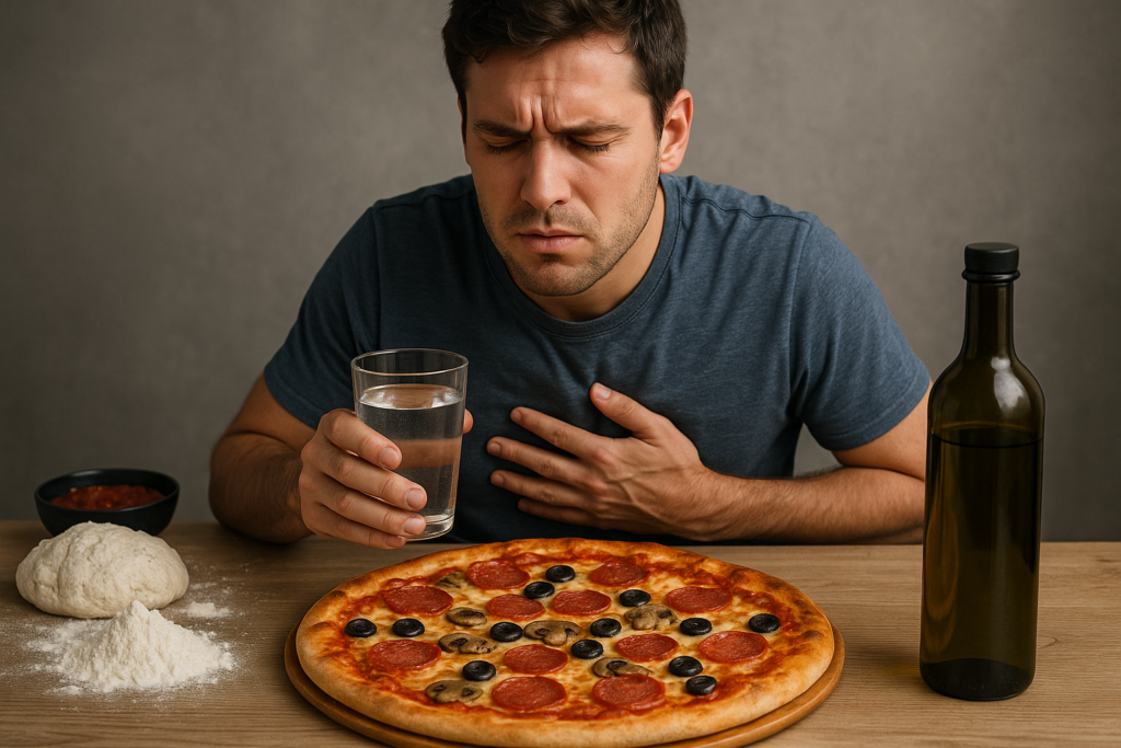 Pizza indigesta e sete eccessiva: perché succede e come evitarlo