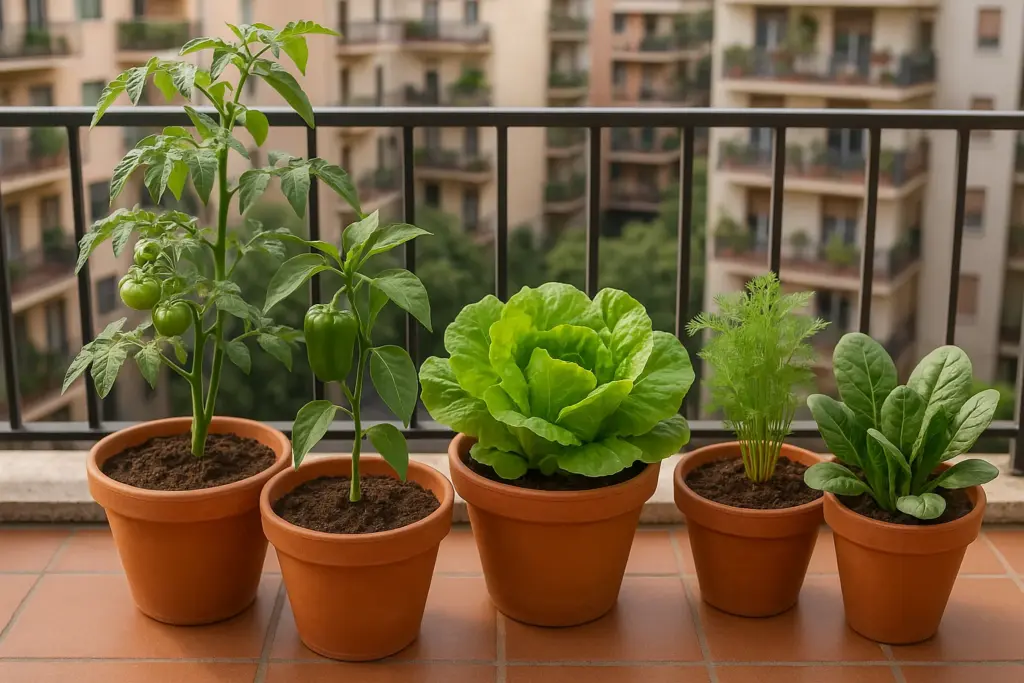 Orto biologico sul balcone: 5 verdure che crescono in vaso senza fatica
