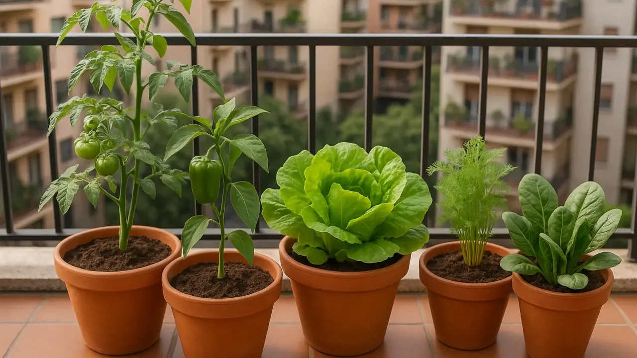 Orto biologico sul balcone: 5 verdure che crescono in vaso senza fatica