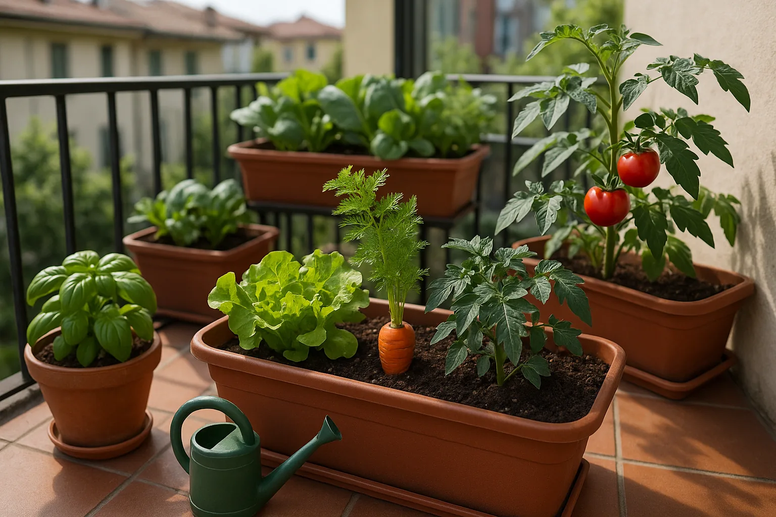 Orto domestico in balcone: come coltivare verdure in vasi anche in città