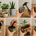 Riciclo creativo: 5 oggetti da ufficio che diventano vasi per piante