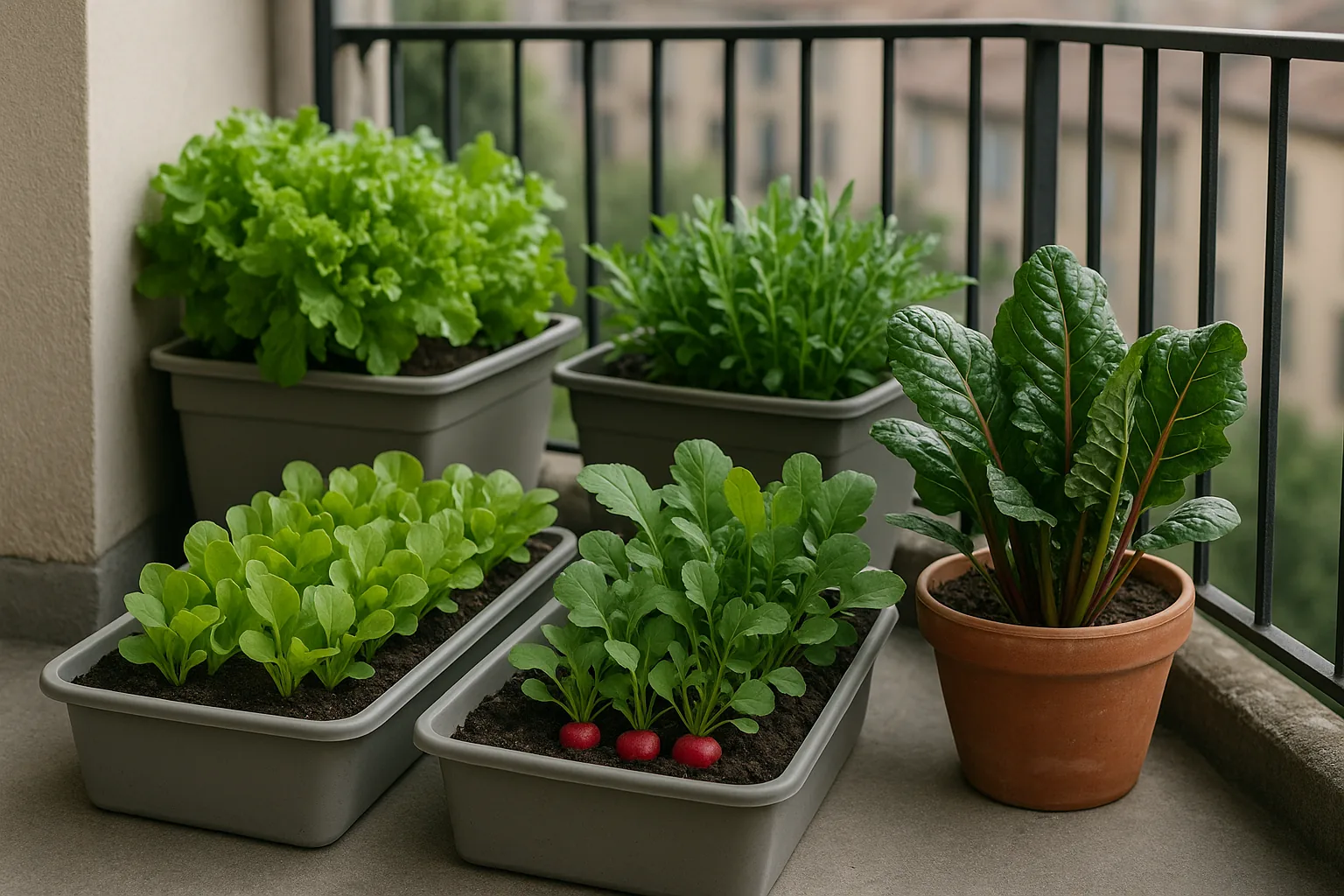Orto in balcone: verdure concrete che crescono in 60-90 giorni