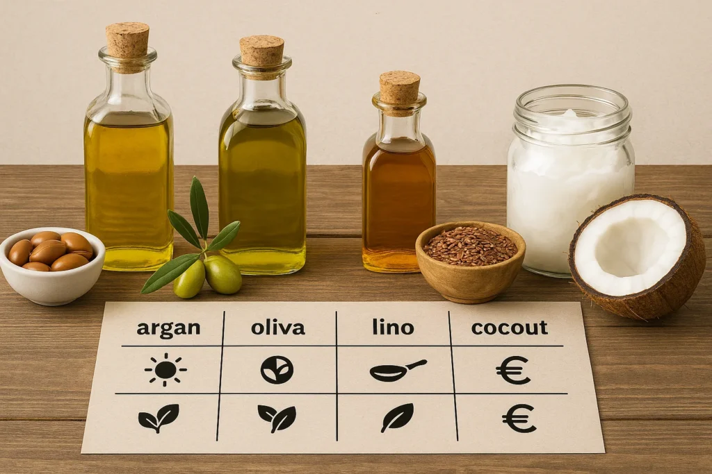 Argan, olio di oliva, semi di lino: quale olio scegliere per la cucina green