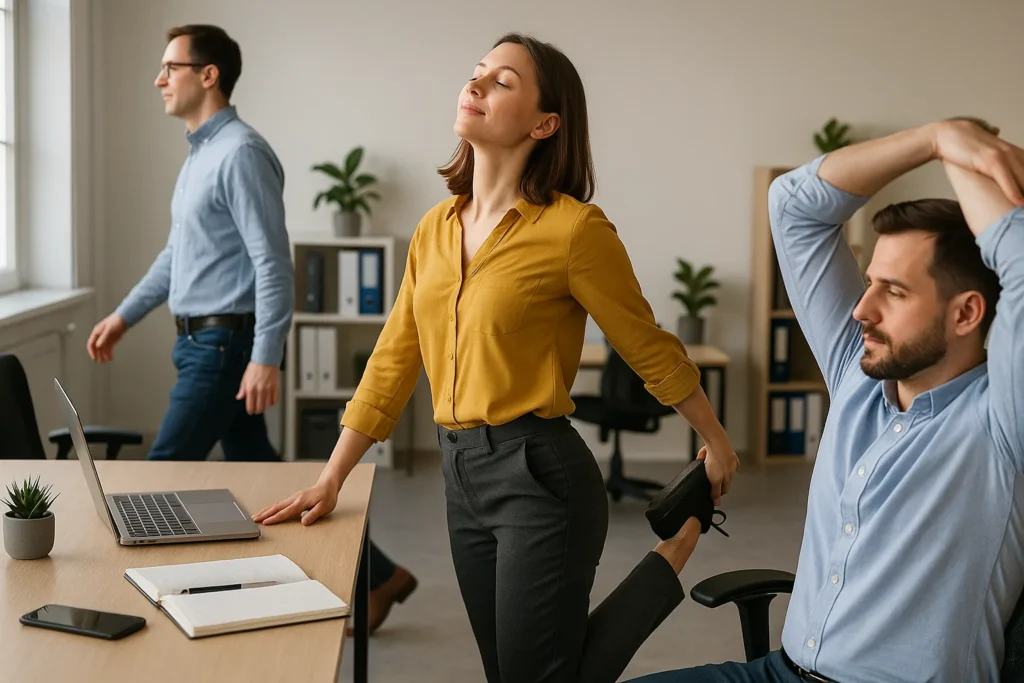 Sedentarietà da ufficio: 3 minuti di movimento ogni ora per invertire i danni