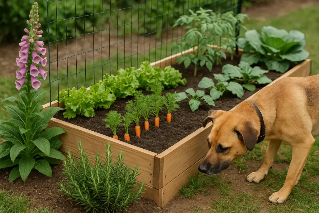 Cani e orto: come proteggere le piante (e insegnare al cane a rispettarle)