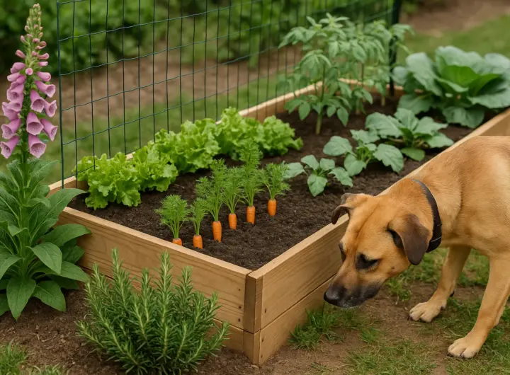Cani e orto: come proteggere le piante (e insegnare al cane a rispettarle)