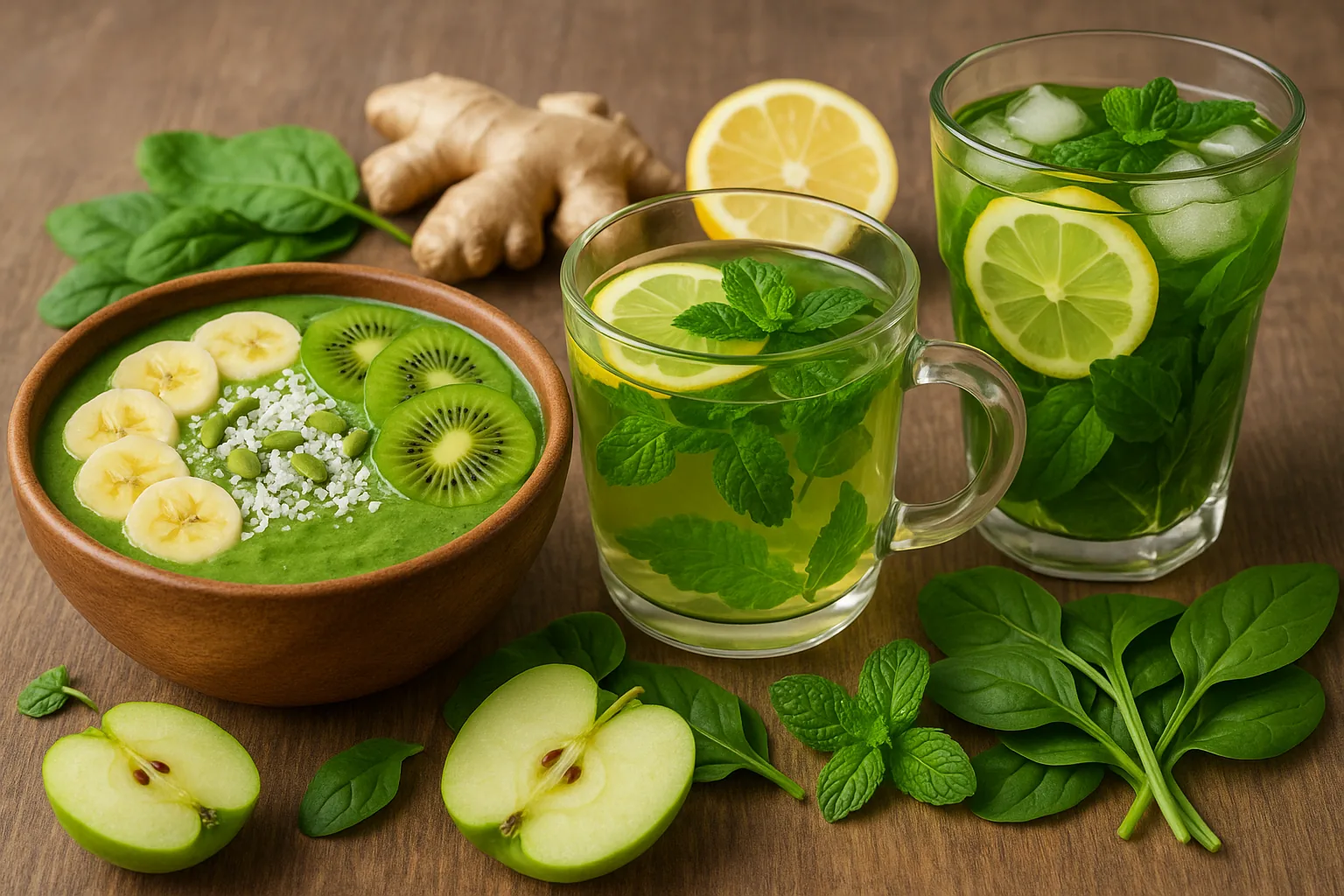 Ricette con bevande green: smoothie, tisane e infusi per la routine quotidiana