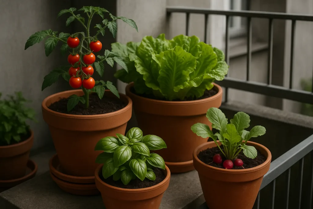 Orto sul balcone: quali verdure crescono con 2 ore di sole