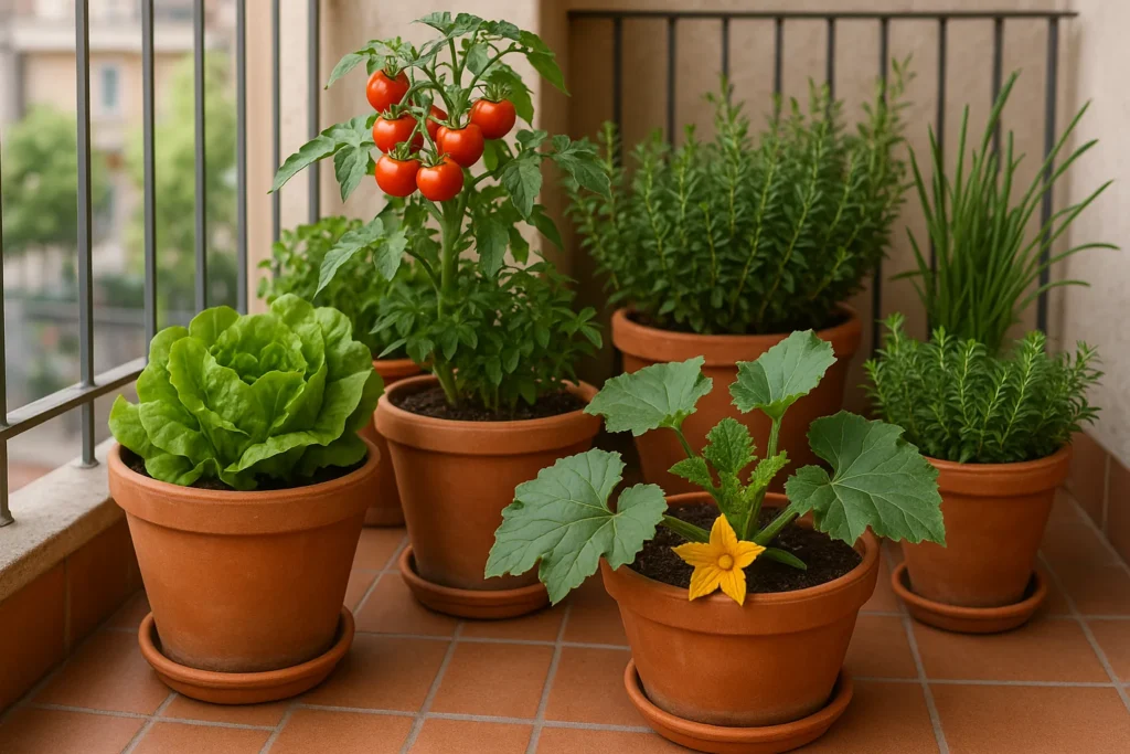 Coltivare l'orto in balcone: verdure che crescono davvero in vaso