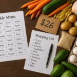 Mangiare sano con budget limitato: menu settimanale per 4 persone sotto 50 euro