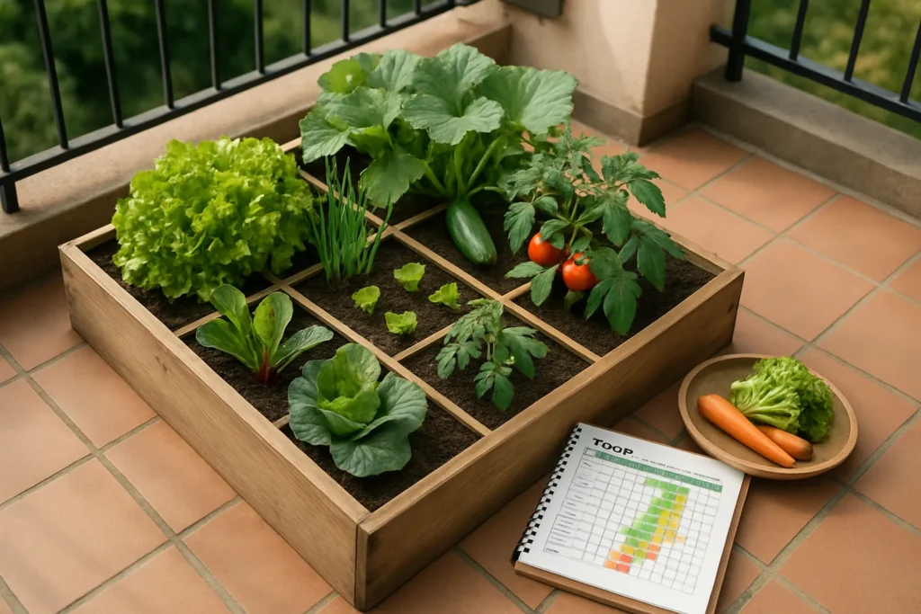 Orto domestico in 1 metro quadro: cosa coltivare davvero (non solo pomodori)